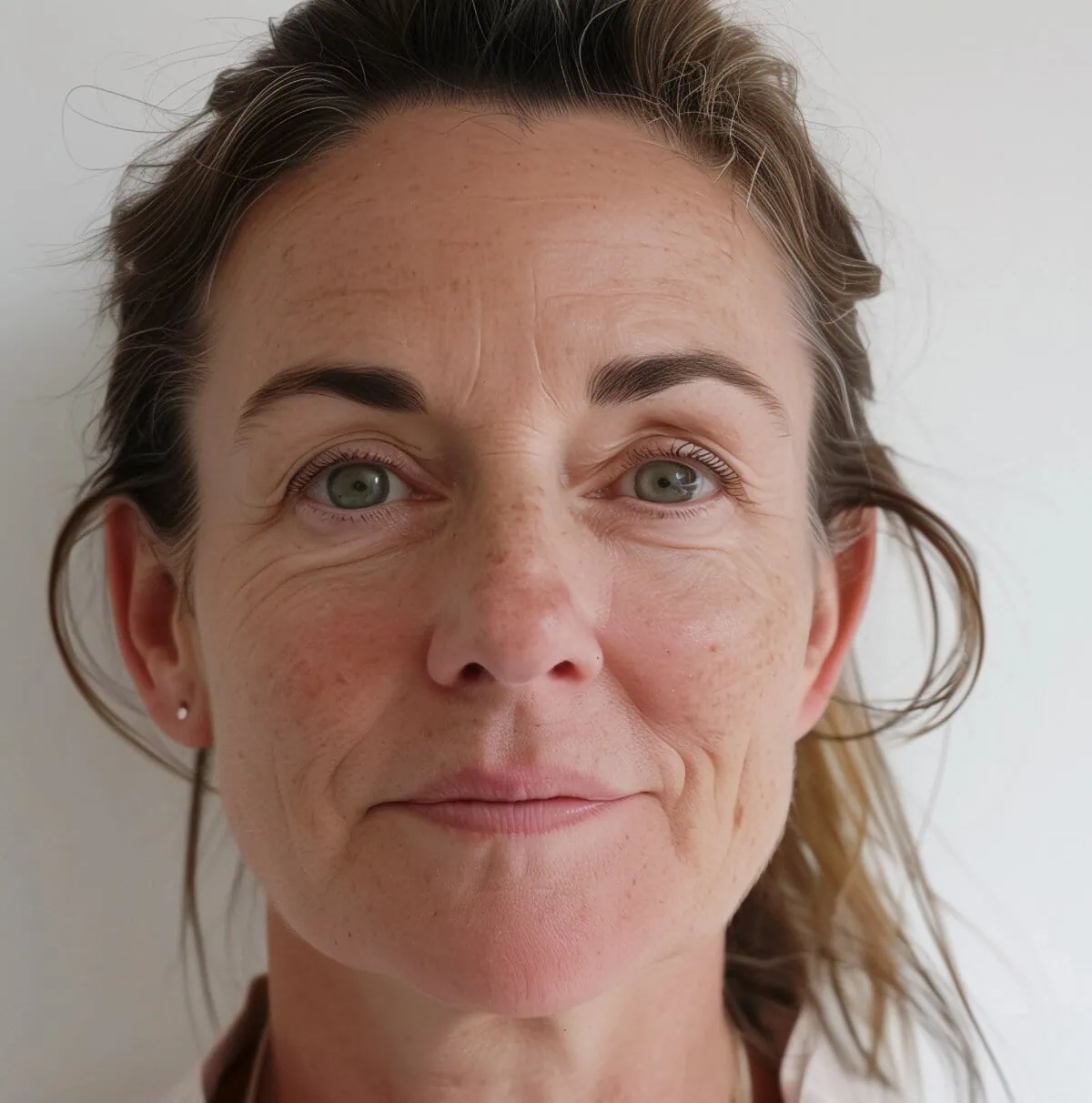 Before Neurotoxin Treatment Facial skin tone and dynamic forehead lines to neurotoxin injections at Curate Medspa in Austin, TX